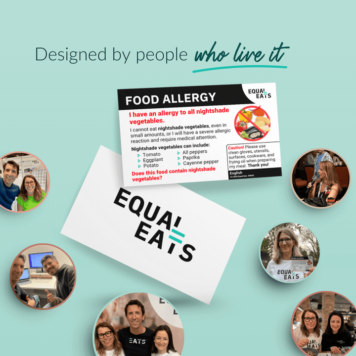 Nightshade Allergy Printable Card (PDF Download)