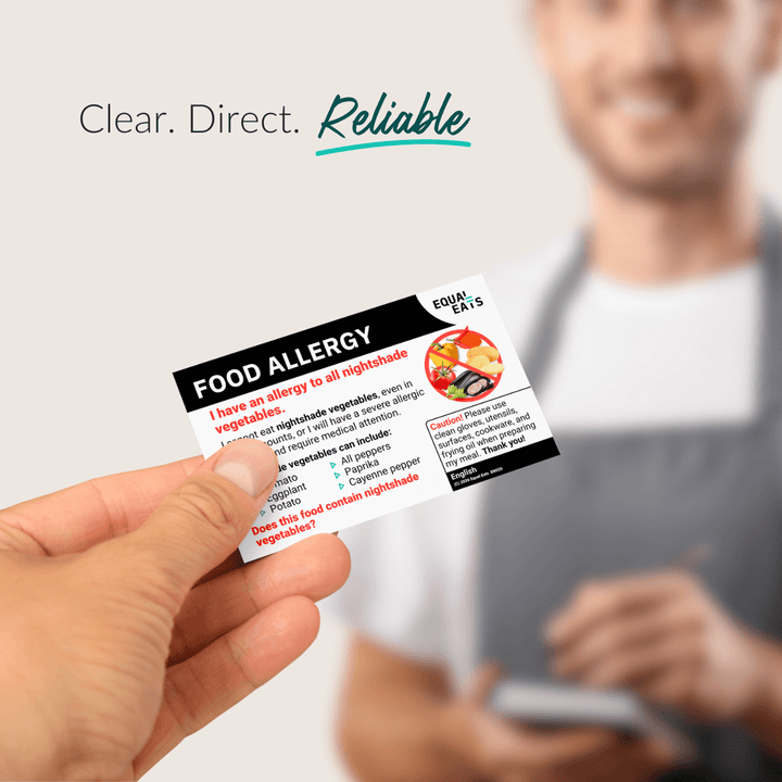 Nightshade Allergy Printable Card (PDF Download)