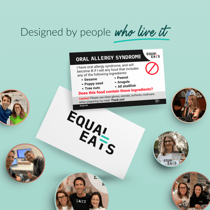 Printable Customized Oral Allergy Syndrome Card (Print at Home)