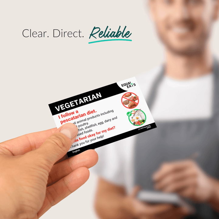 Pescatarian Diet Printable Card (PDF Download)