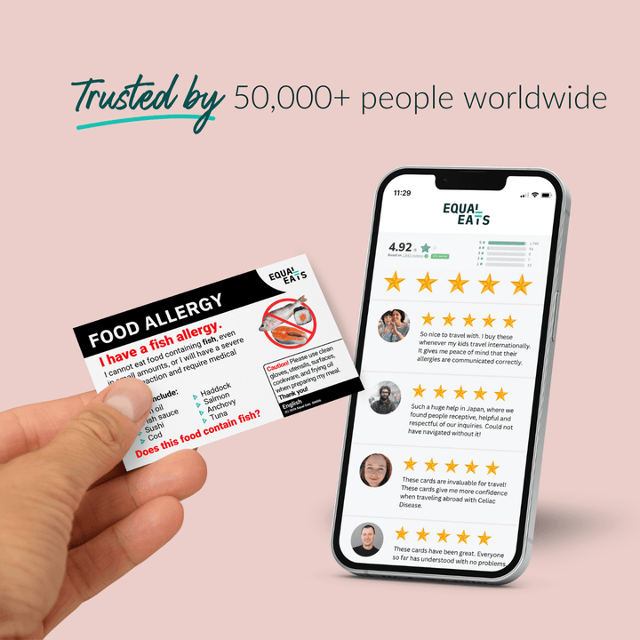 Fish Allergy Printable Card (PDF Download)