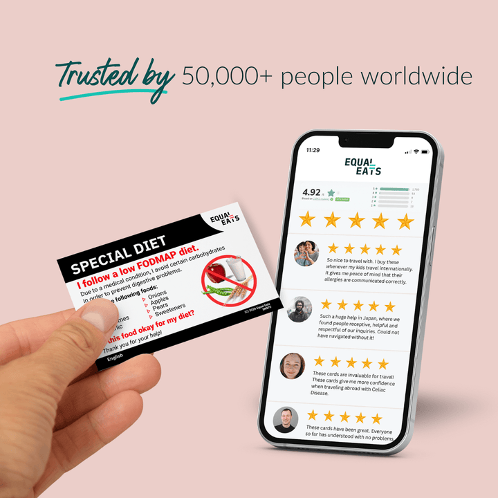 Low FODMAP Diet Printable Card (PDF Download)