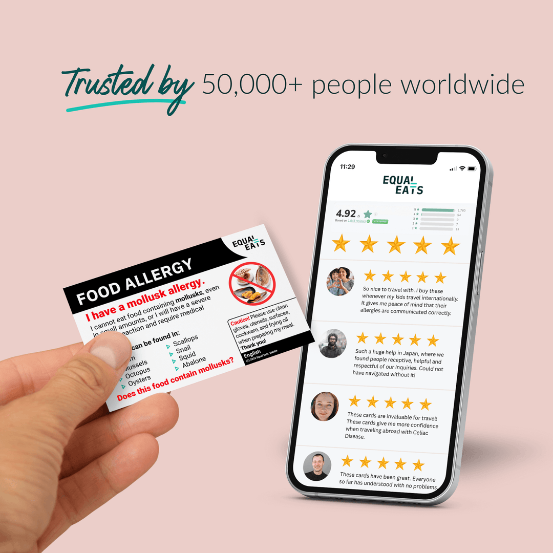 Mollusk Allergy Printable Card (PDF Download)