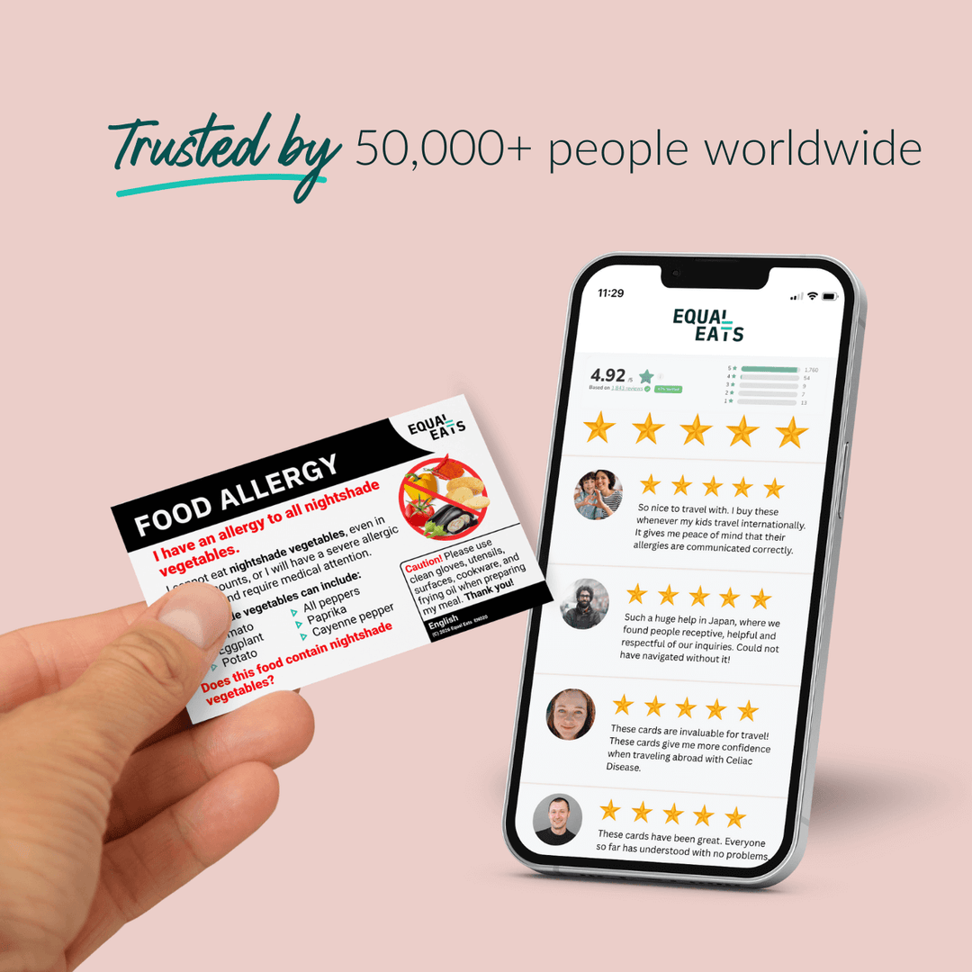 Nightshade Allergy Printable Card (PDF Download)