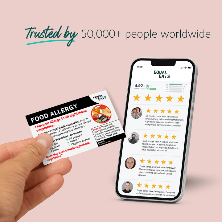 Nightshade Allergy Printable Card (PDF Download)