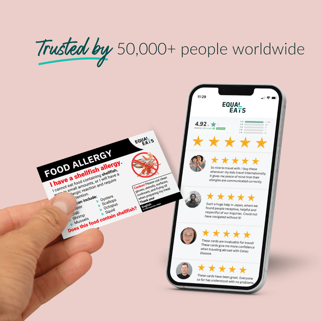 Shellfish Allergy Printable Card (PDF Download)