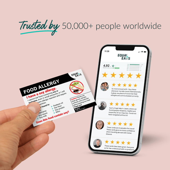 Soy Allergy Printable Card (PDF Download)