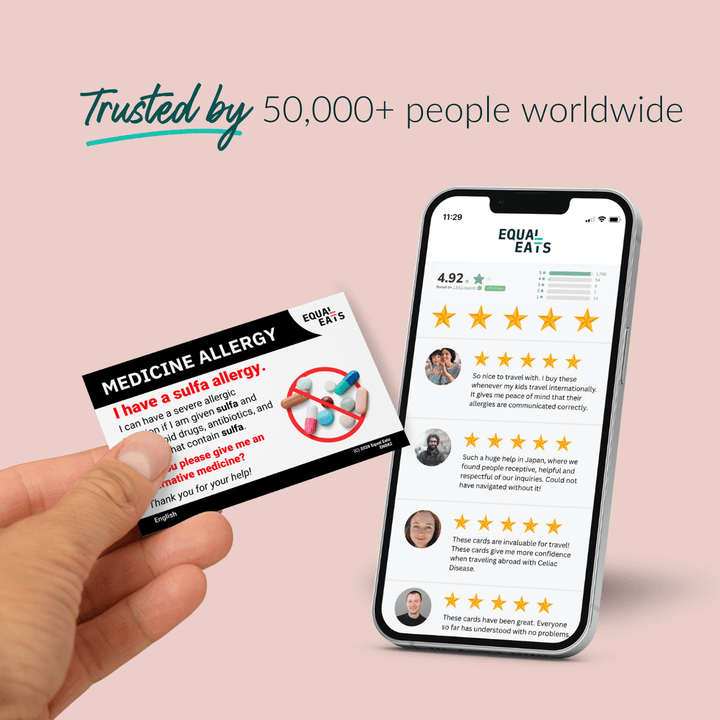 Sulfa Allergy Printable Card (PDF Download)