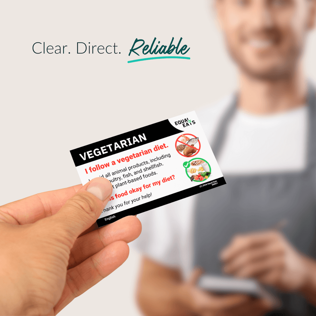 Vegetarian Diet Printable Card (PDF Download)