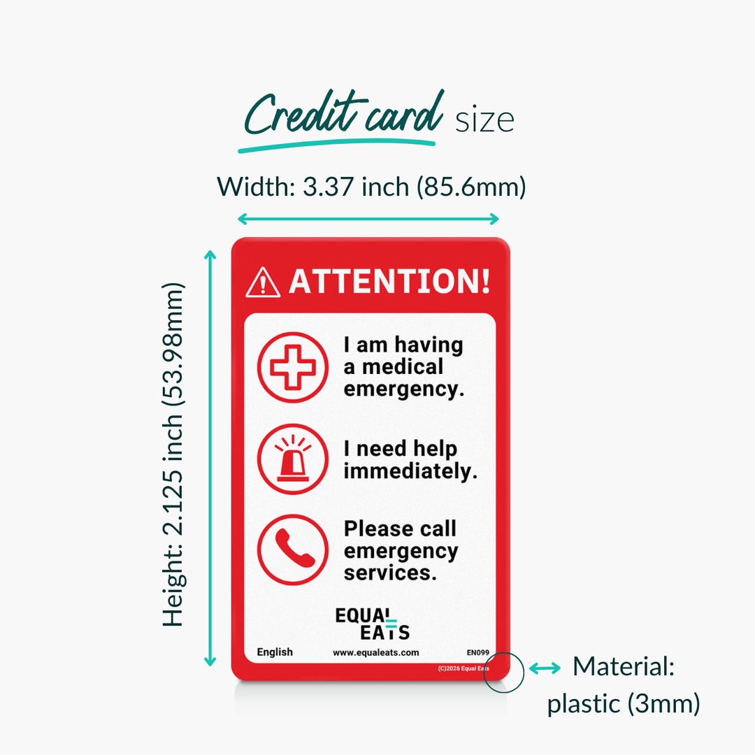 Emergency Translation Card (Plastic)