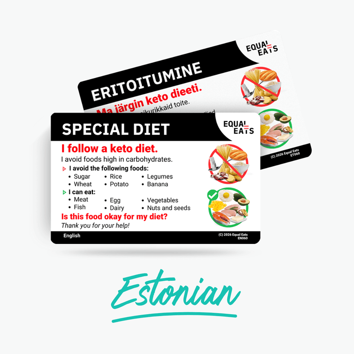 Estonian Keto Diet Card