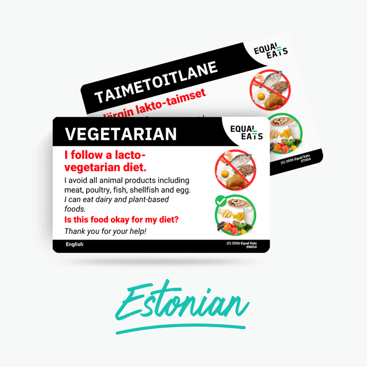 Estonian Lacto Vegetarian Card