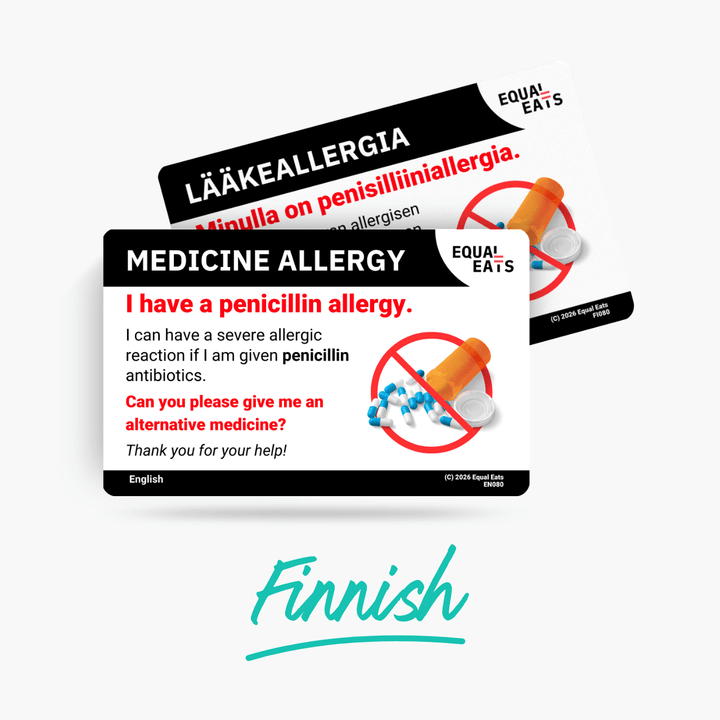 Finnish Penicillin Allergy Card
