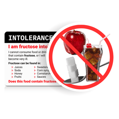 Fructose Intolerance Food List, Chef Card, Equal Eats