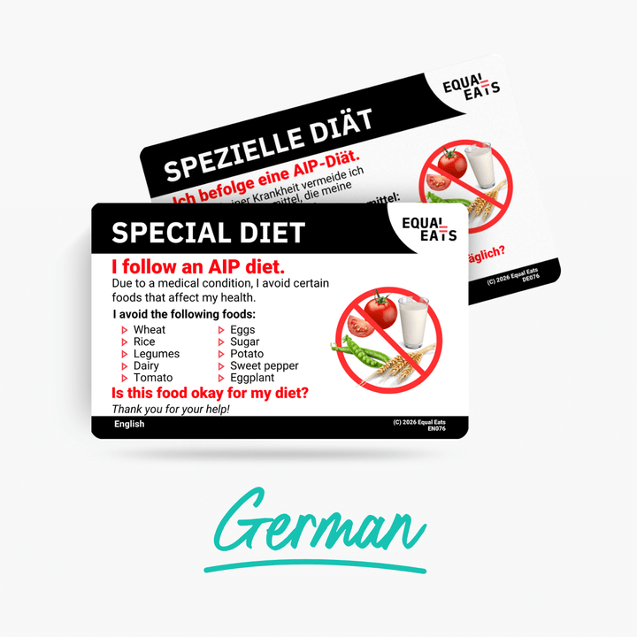 German AIP Diet Card