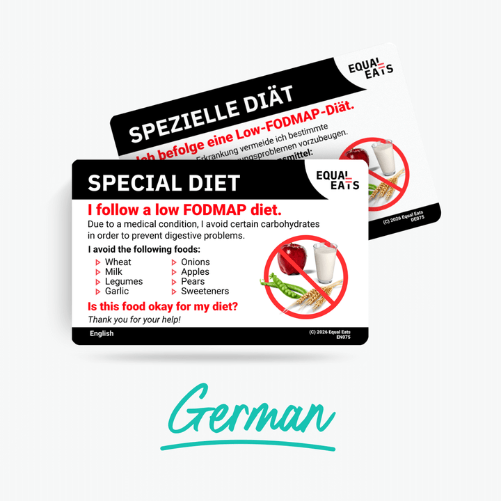 German Low FODMAP Card