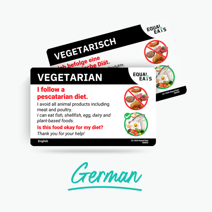 German Pescatarian Card