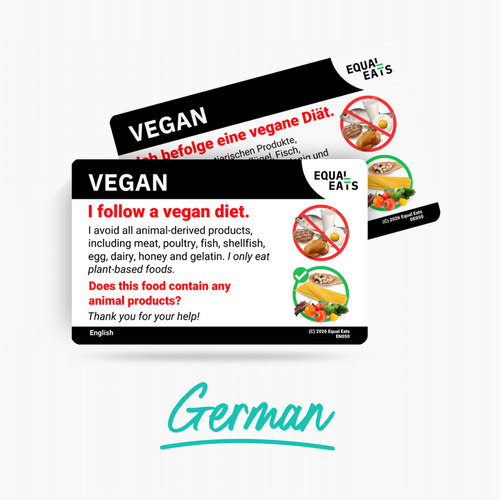 German Vegan Card