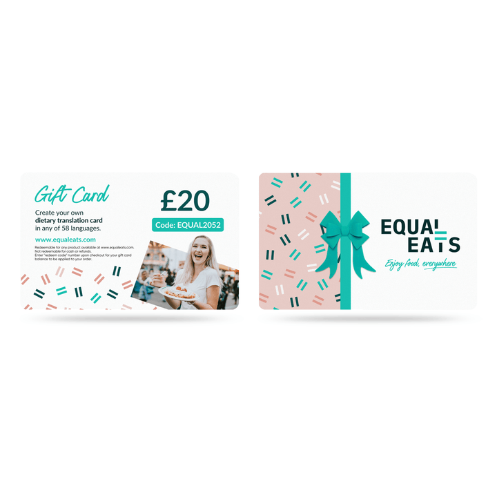Equal Eats Plastic Gift Card (GBP) 🇬🇧