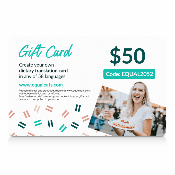 Equal Eats Plastic Gift Card