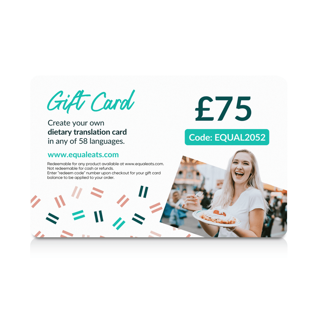 Equal Eats Plastic Gift Card (GBP) 🇬🇧