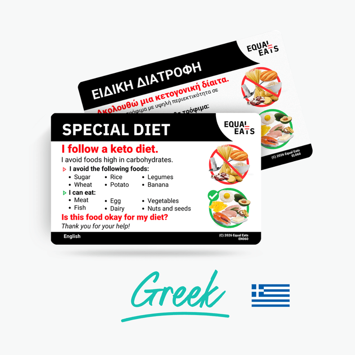 Greek Keto Diet Card