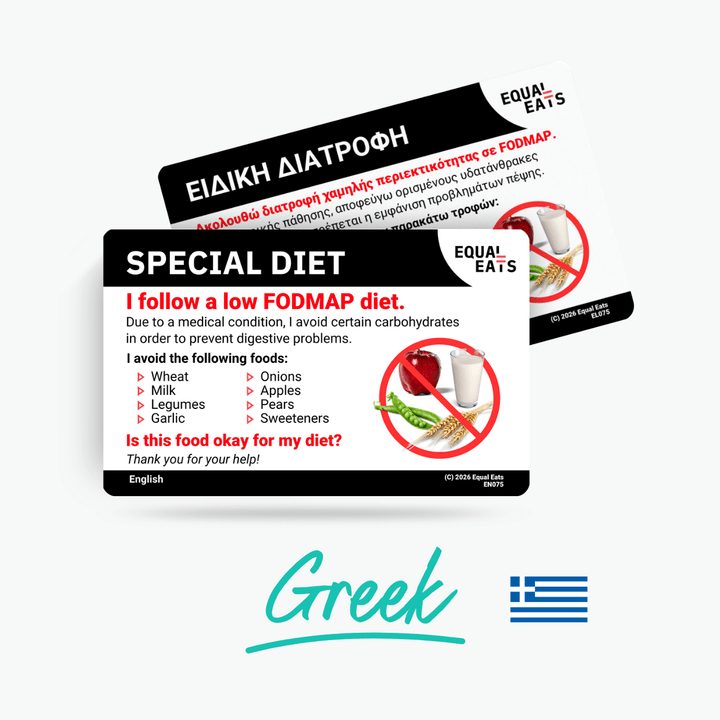 Greek Low FODMAP Card