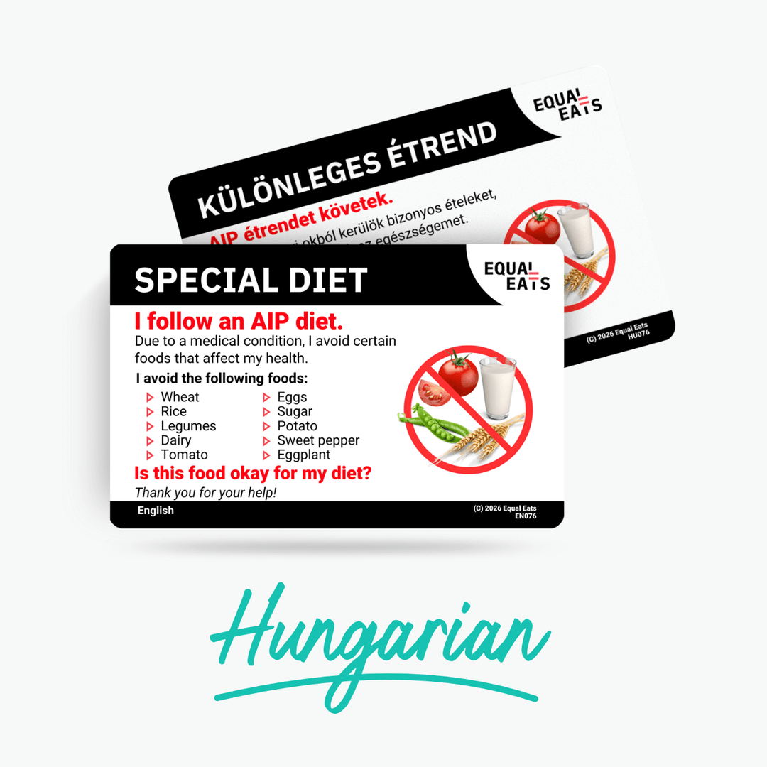 Hungarian AIP Diet Card