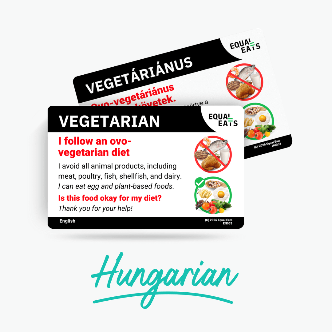 Hungarian Ovo Vegetarian Card