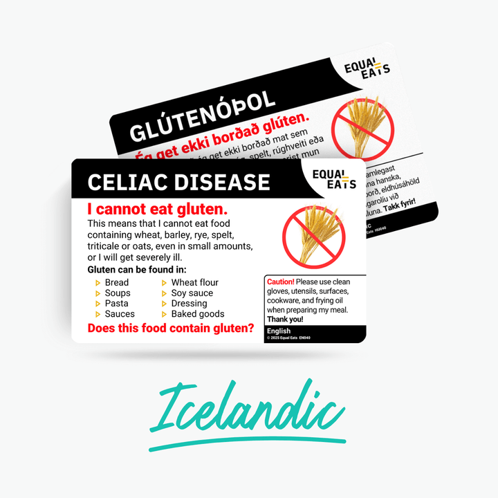 Icelandic Celiac Disease Card