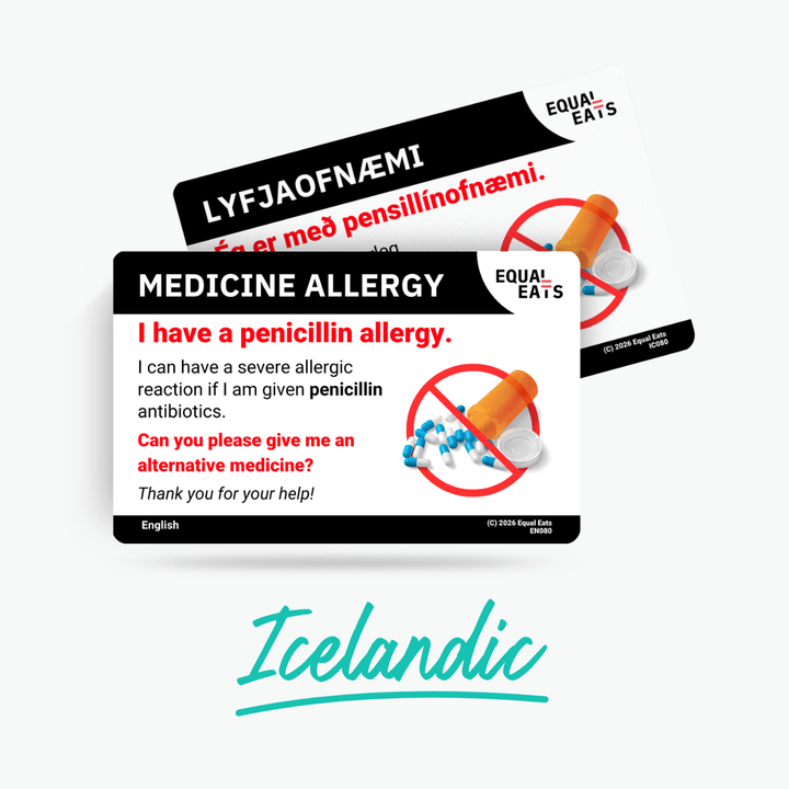 Icelandic Penicillin Allergy Card