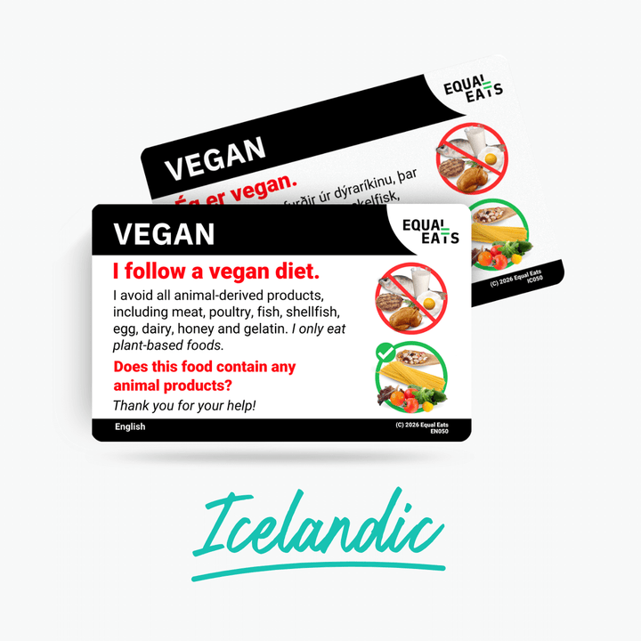 Icelandic Vegan Card