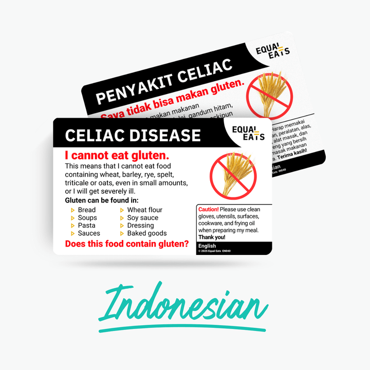 Indonesian Celiac Disease Card
