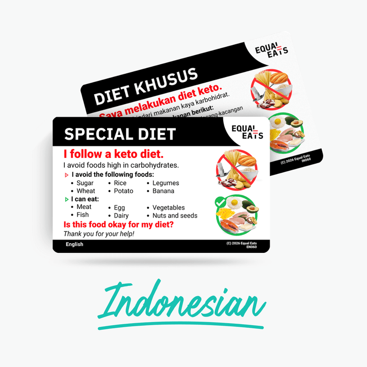 Indonesian Keto Diet Card