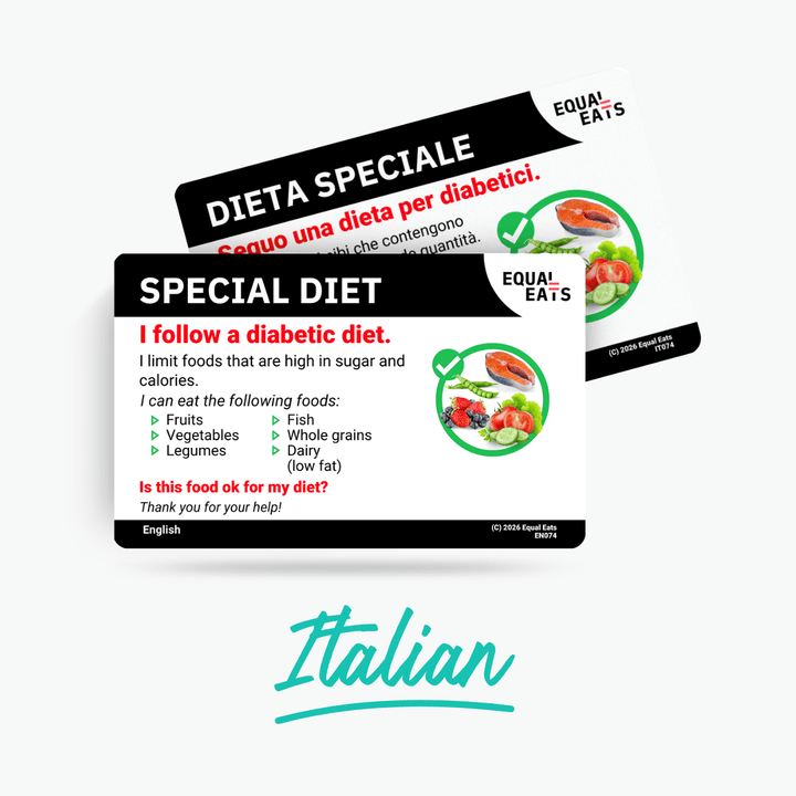 Italian Diabetic Diet Card