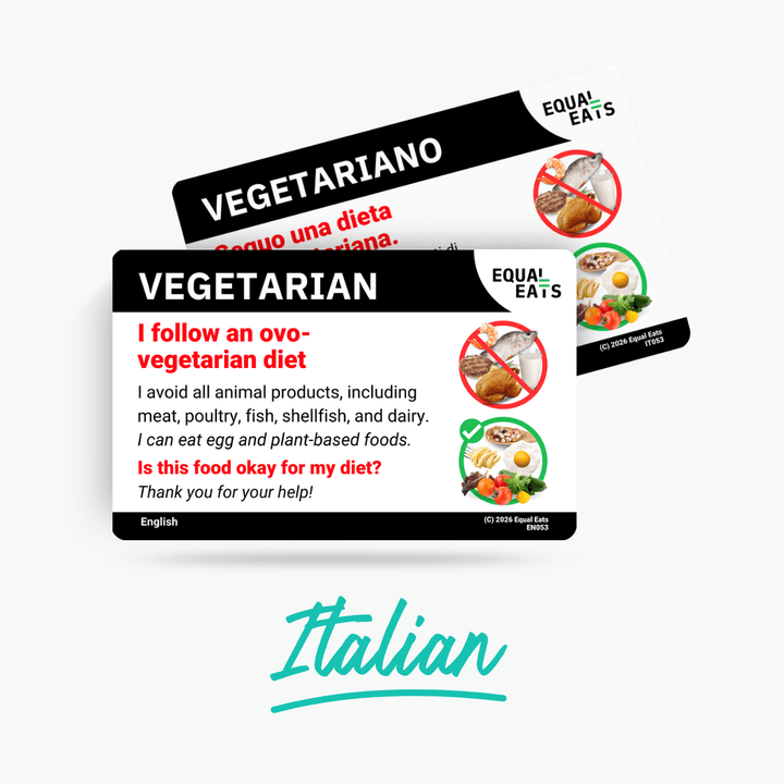 Italian Ovo Vegetarian Card