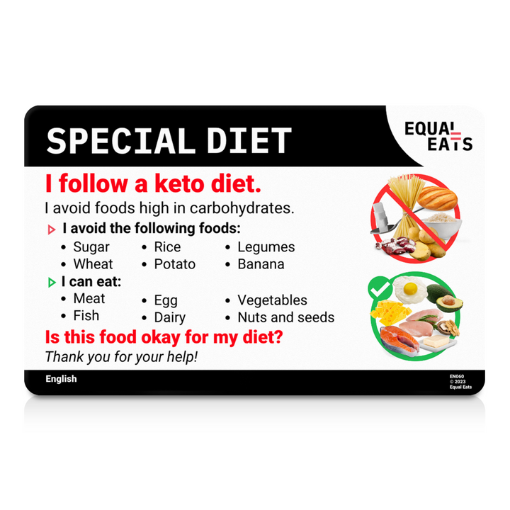 Catalan Kosher Diet Card