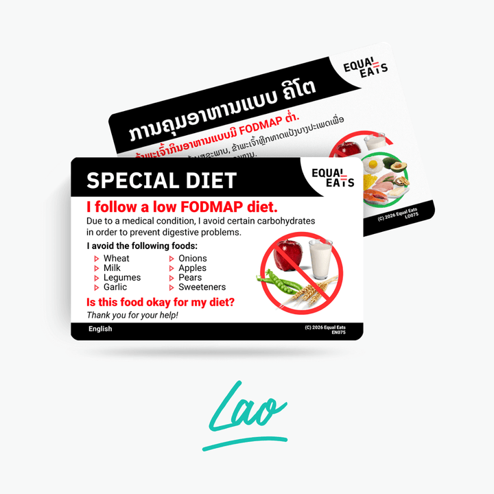 Lao Low FODMAP Card
