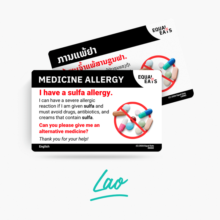 Lao Sulfa Allergy Card