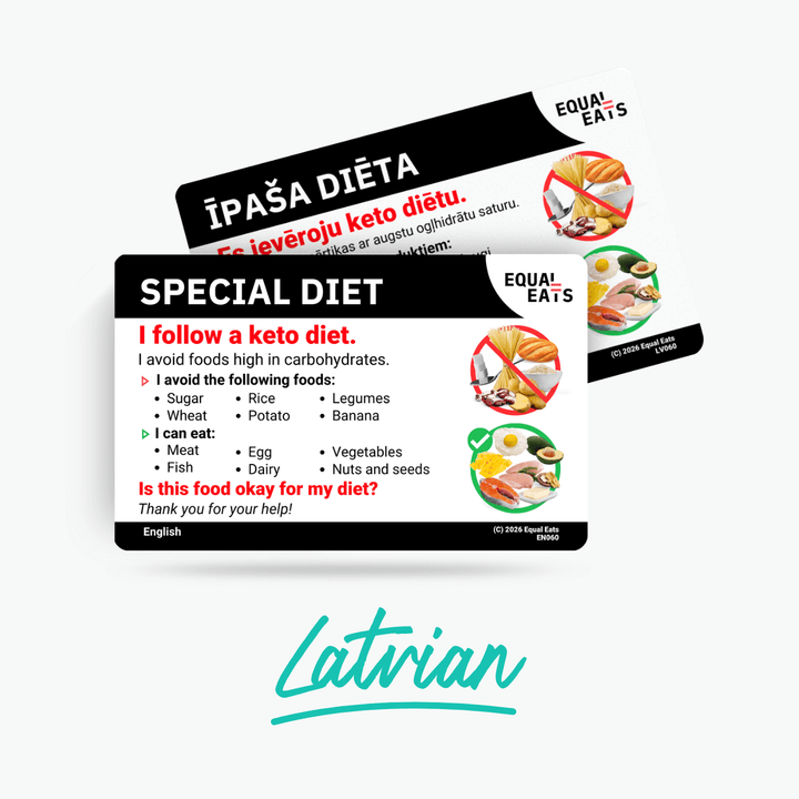 Latvian Keto Diet Card