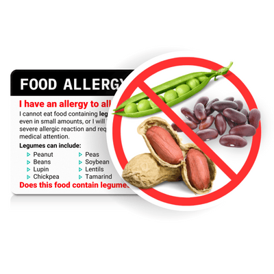 Legume Allergy Chef Card