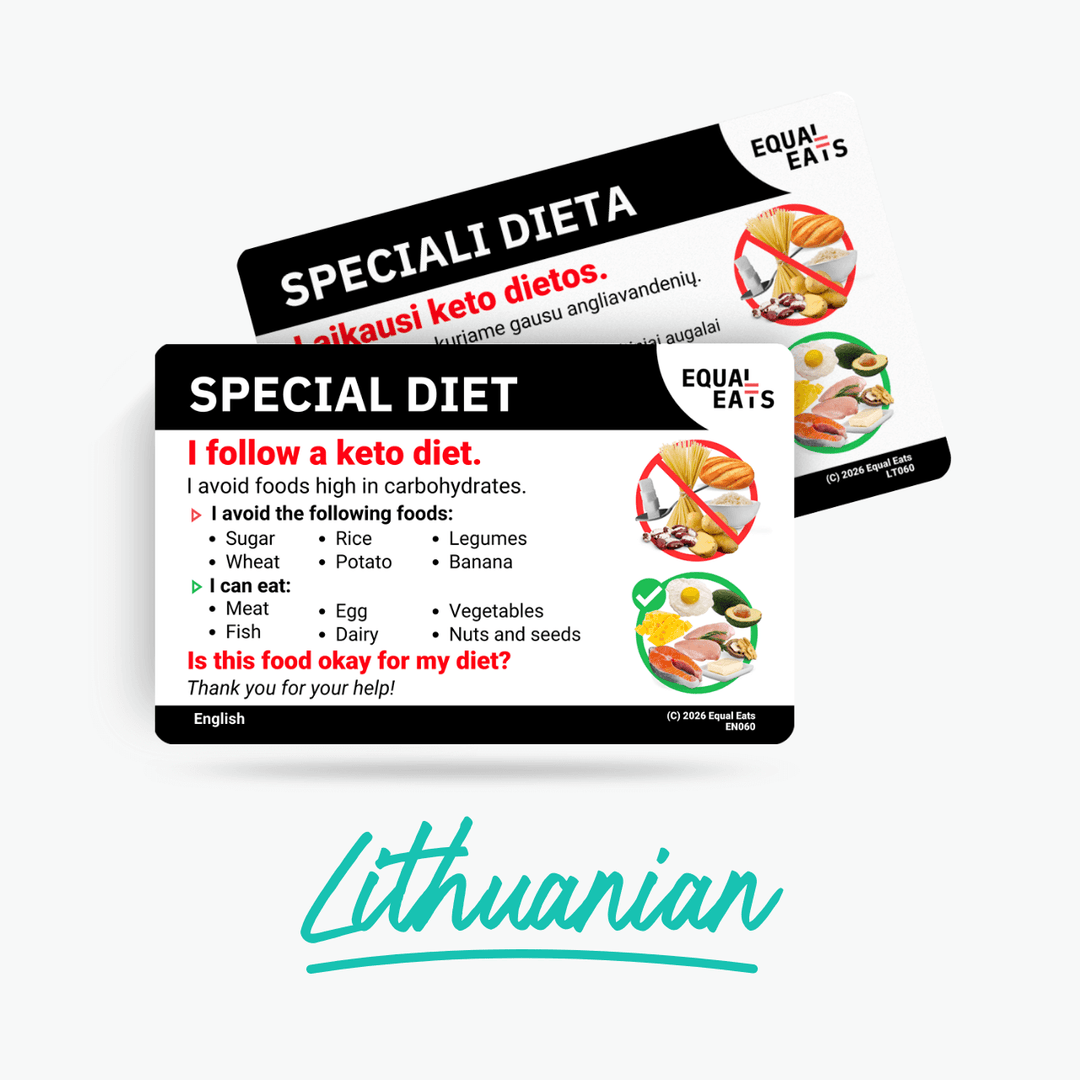 Lithuanian Keto Diet Card