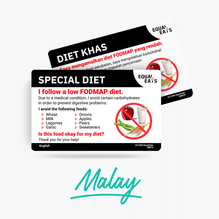 Malay Low FODMAP Card