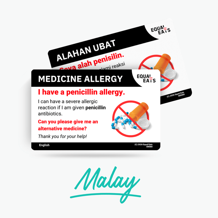 Malay Penicillin Allergy Card