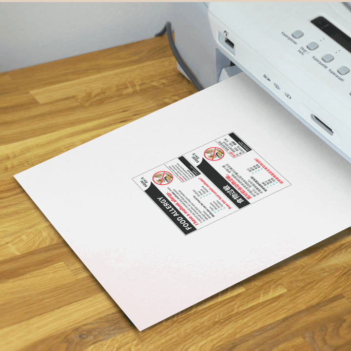 Mollusk Allergy Printable Card (PDF Download)