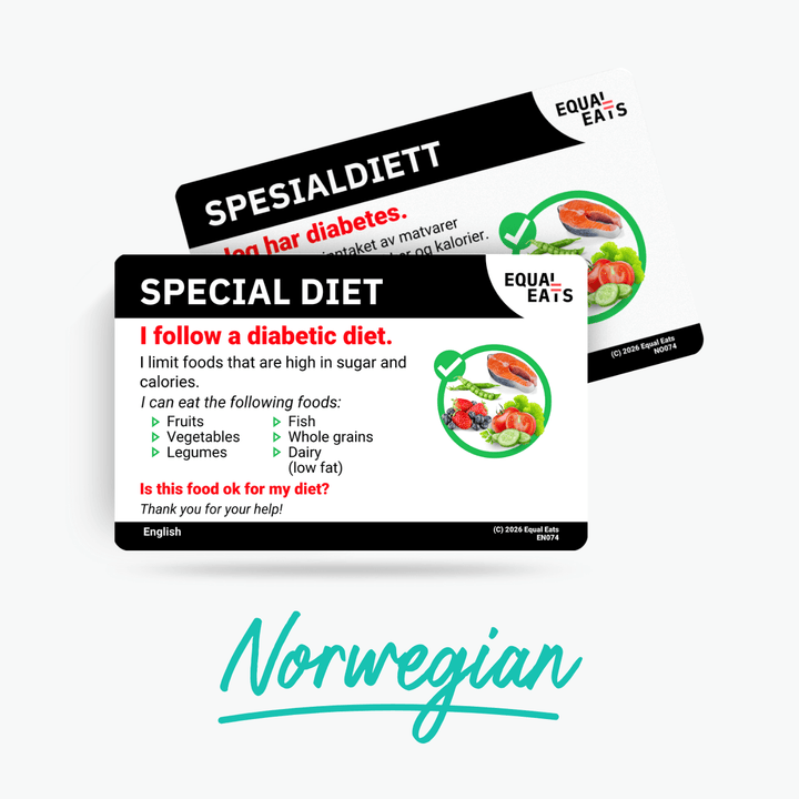 Norwegian Diabetic Diet Card