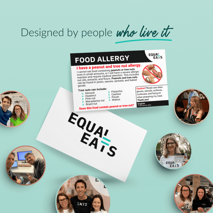 Peanut and Tree Nut Allergy Printable Card (PDF Download)
