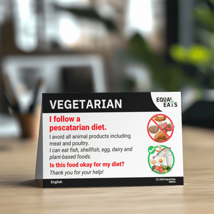Pescatarian Diet Printable Card (PDF Download)