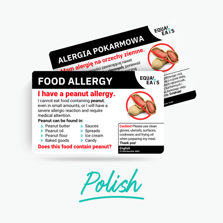 Polish Sesame Allergy Card