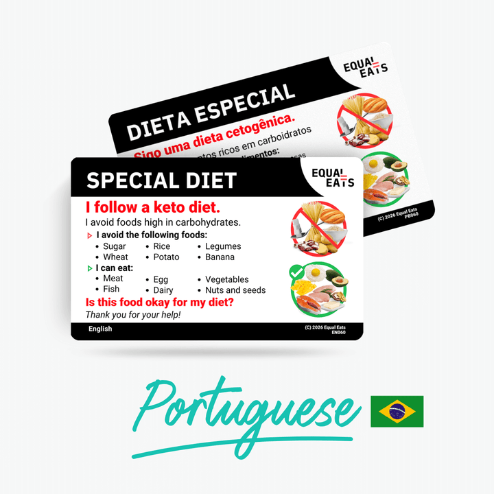 Portuguese (Brazil) Keto Diet Card